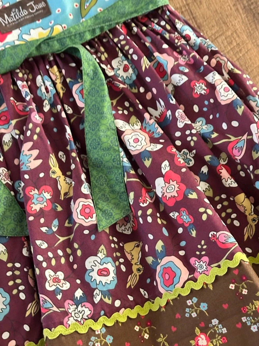 Fall dress Matilda Jane paint by numbers Dress Size 4 with apron